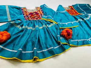 Fancy Afghani Clothes 3 piece blue