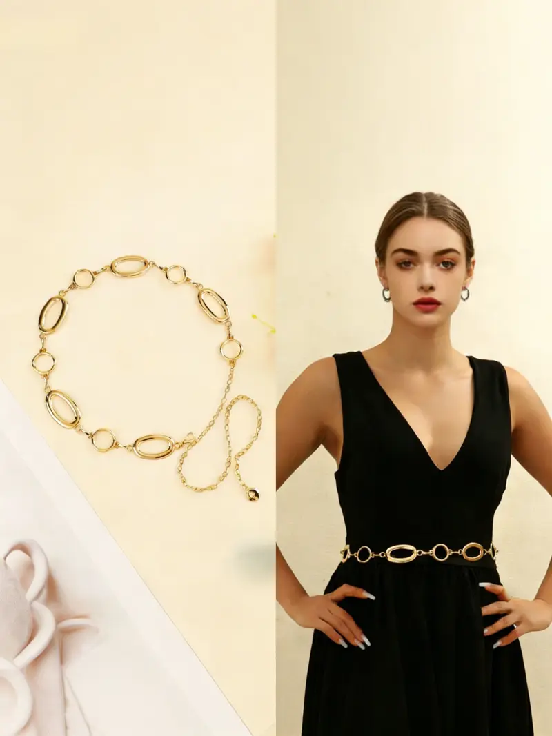 Oval waist chain - TikTok Shop display picture 1