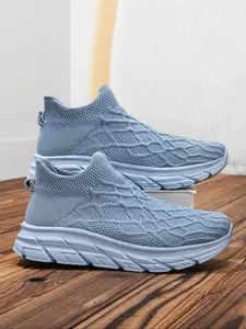 Women's Fashionable Mesh Breathable Slip on Sneakers, Knitted Running Shoes, Casual Comfortable Sports Running Shoes, All-match Basic Shoes for Daily Wear