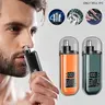 Quick-Charge Electric Ear and Nose Hair Trimmer, Portable USB-Rechargeable Facial Grooming Tool, Mini Travel-Friendly Design, Great Gift for Men, Electronic Trimmers