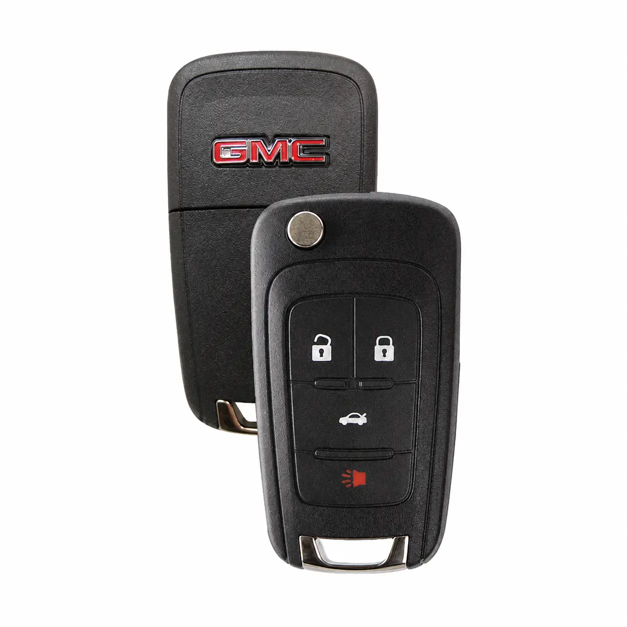 2010 - 2024 GMC Terrain Flip Key Fob 4B W/ Trunk FCC# OHT01060512 - 5912547, 13504258 Key Fob Shell