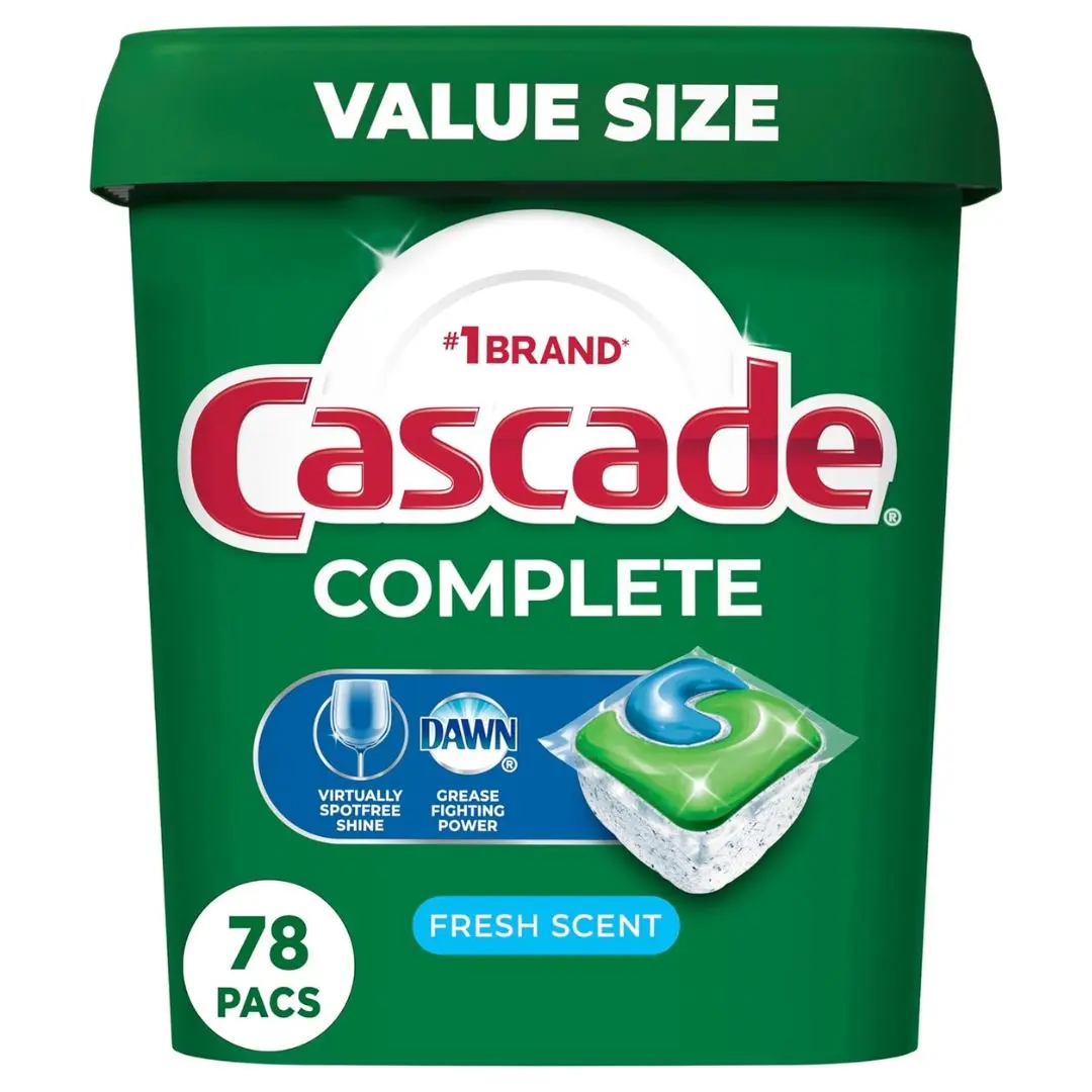 Complete Dishwasher Pods - Fresh Scent ActionPacs, Dishwasher Detergent, Dishwasher Soap, Detergent Pods, 78 Count