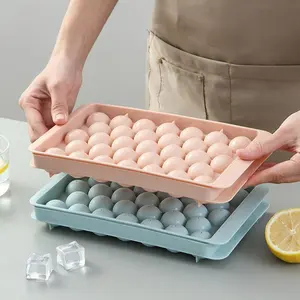 1PC Blue Ice Cube Tray – Fun 3D Round Sphere Mold for Drinks & Cocktail Party