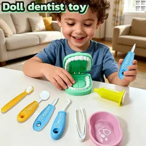 Dental Examination Teeth Model Role Play Toy, With Teeth And Oral Model - Suitable Dentist Pretend Play Set For Boys And Girls, Educational Dental Care Learning, Children Dentist Role Play Toy, Suitable For Pretend Doctor And Nurse, Dental Toy Set, Preten