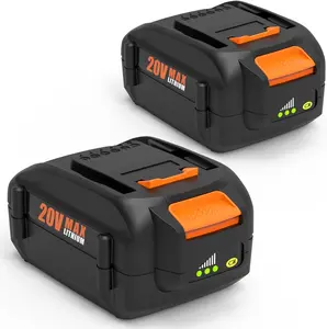 2-Pack 6.5Ah  Replacement for Worx 20V  Power ShareWA3575 WA3525 WA3578 WA3520 WA3742 WG155s WG251s WG890 WG890 WG891 Compatible with Worx 20  Max Cordless Tools