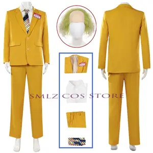 Special Offer Movie BOB Cosplay Wig Anime Costume Man Yellow BOB Uniform Suit Outfit Halloween Disguise Carnival Suit Role Play