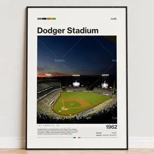 Dodger Stadium Poster Football Fan Gift Print