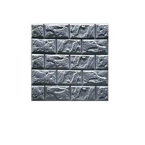 2026 new 30*30 small size 3D three-dimensional brick pattern wall stickers anti-collision self-adhesive wallpaper wall decorative wallpaper