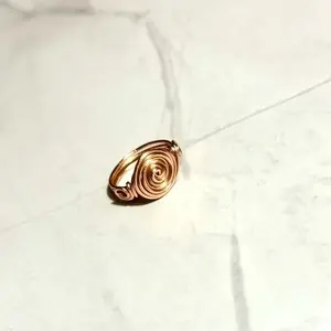 Handmade copper swirl ring Handmade copper swirl ring