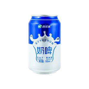XIYUCHUN Milk Beer Drink 300ml - 0.33% Alcohol, Lactic Acid Bacteria Flavor, Refreshing & Fat-Cutting,  Specialty