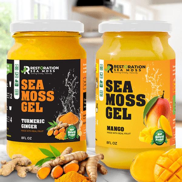 Turmeric & Mango Sea Moss Gels Bundle