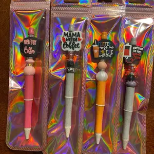 Coffee-Themed Decorative Pens Vibrant and Playful Designs for Coffee Enthusiasts Price Each