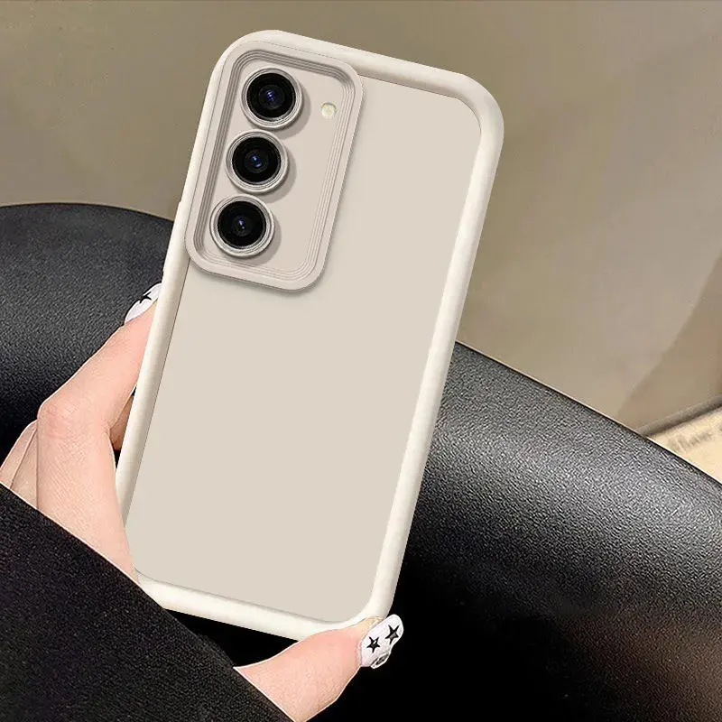 Solid color Phone Case For Galaxy S25/S24/23PLUS/S22ULTRA/S24/S23FE/S22/S24ULTRA S22+ S23ULTRA S24PLUS Men's And Women's Anti-Fall Protective CaseCompatible With Samsung, Gift to boyfriend/girlfriendfamily, friends, classmates