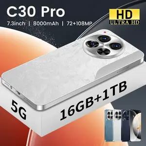 The new cross-border special supply for C30 Pro original smart 5G mobile phone large screen 16 + 1T overseas version source direct sales