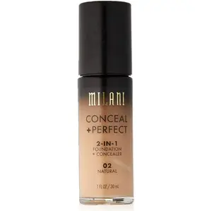 Milani Conceal + Perfect 2-in-1 Foundation + Concealer, Natural Coverage Makeup