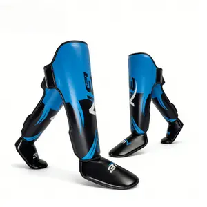 BN Professional Fighting Leg Protector Muay Thai Sanda Fighting Tibia Protector Foot Back Adult Training Integrated Leg Protector