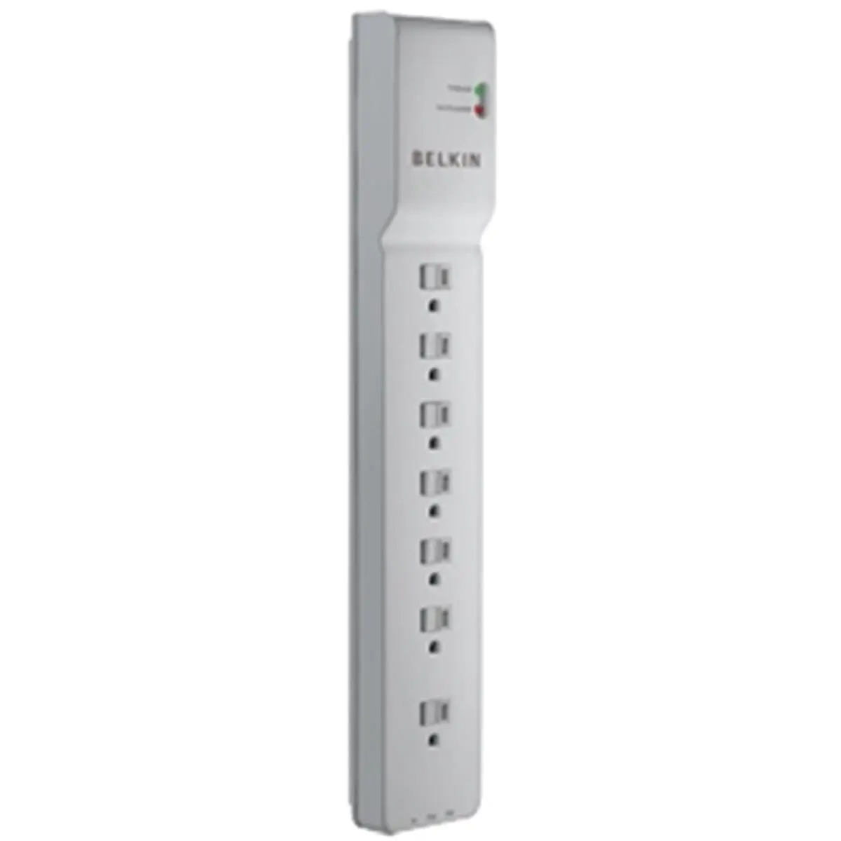 Belkin Surge Guard - 7-Outlet 3-Line AC Electronic Surge Protector, 1-In 2-Out RJ11 Phone/Fax Protection, 12ft 14-Gauge Heavy-Duty Cord, 43 dB EMI/RFI Noise-Filtering Audio & Video Accessories (White, BE107200-12)