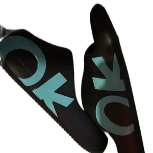 lightweight minimalists footwear letters OK summer graphics slides Outdoors/Indoors slides men slippers, casual tight, fit thick