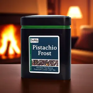 SoMo Tea Pistachio Frost Rooibos Tea Blend Premium Loose Leaf Tea with Pistachio White Chocolate