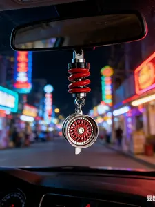 1 PCS Decorative Car Mirror Ornament Car Accessories – With a sleek, high-tech metallic finish, this is the perfect gift for motorcycle enthusiasts—a charming accessory sure to brighten your day.