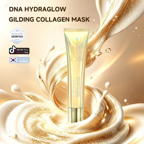 Korean Brand VEIRFOO Sodium DNA Hydraglow Gilding Collagen Mask 60g*1 tube, Gentle & Iritation-Free