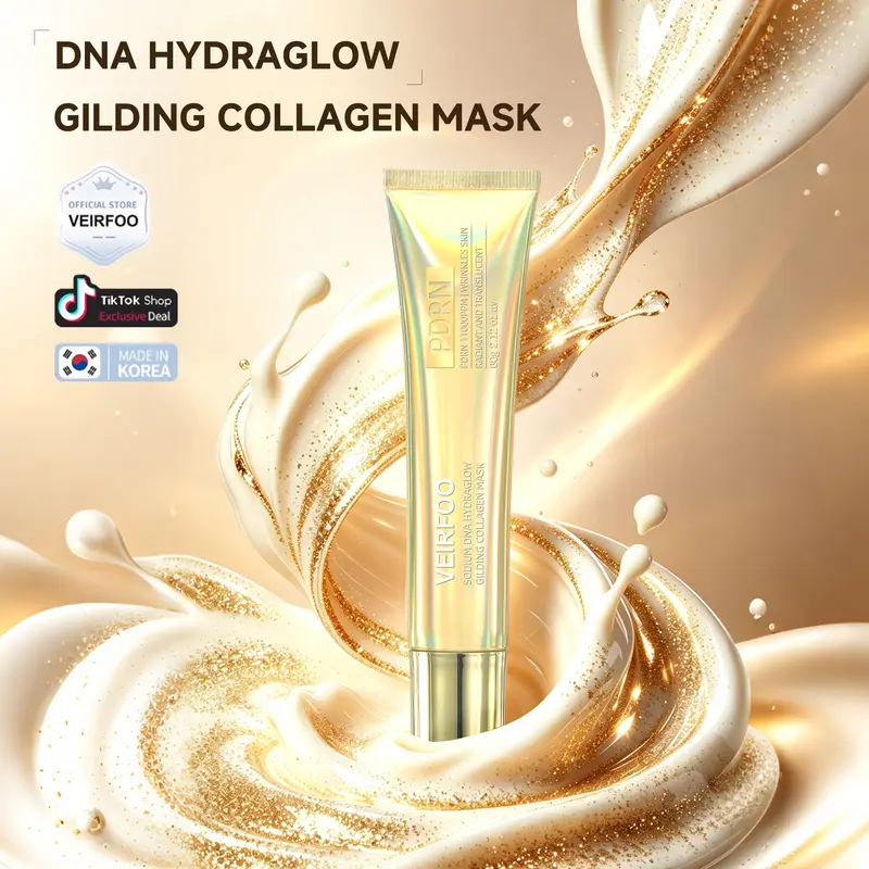 Korean Brand VEIRFOO Sodium DNA Hydraglow Gilding Collagen Mask 60g*1 tube, Gentle & Iritation-Free