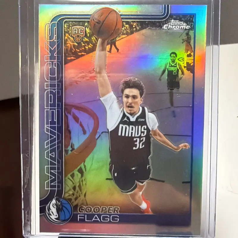 2026 Topps Chrome Update Cooper Flagg RC Rookie Refractor Dallas Mavericks #151 Spot