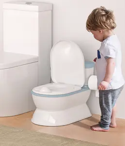BabyBond Real Flip - Top Lid Toddler Potty, with Wipes Storage, Flushing Sounds & Toilet Paper Holder, Easy to Clean, Fun Baby Potty Chair