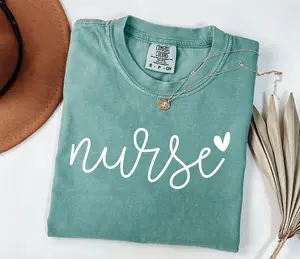 Comfort Colors Cute Nurse Shirt, Cool Nurse Life Shirt, Nurse Heart Gift, Registered Nurse Shirt, Nursing School Gift, Cute Nurse Shirt