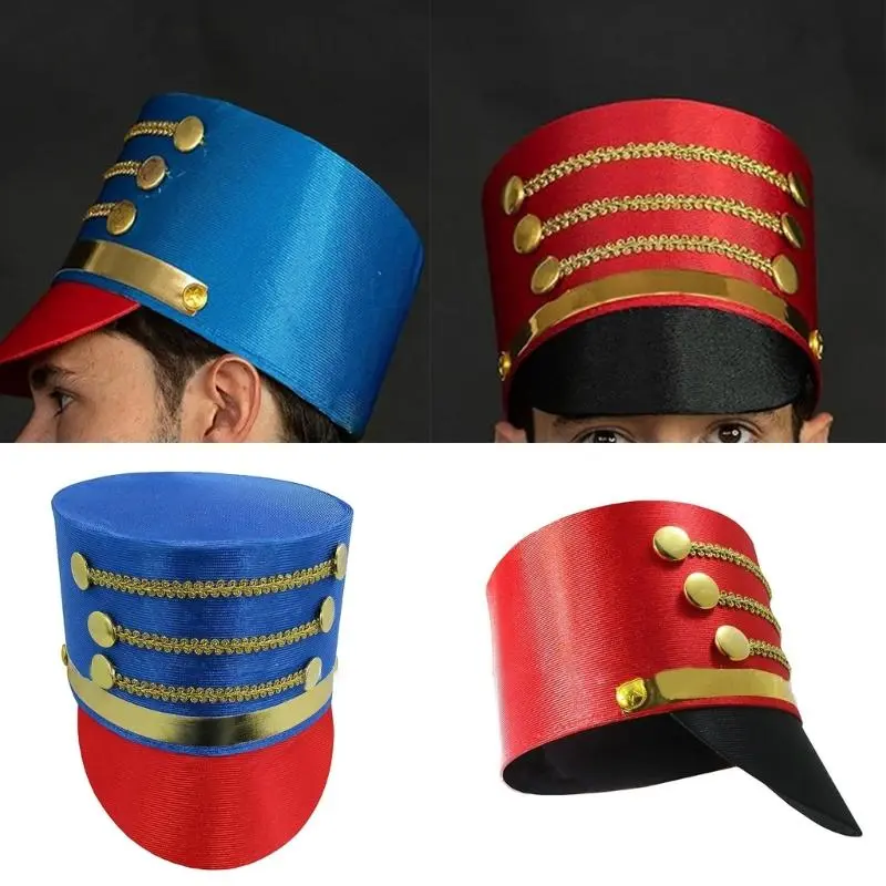 Adults Teenagers Cosplay Nutcrackers Soldier Hat Women Men Festival Costumes Accessories Party Headgear Stage Performance Props