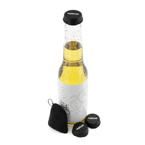 Nightcap Bottle Tops - Multi-Purpose Bottle Covers to Prevent Pills, Powders, and Liquids from Being Dropped into Your Drink