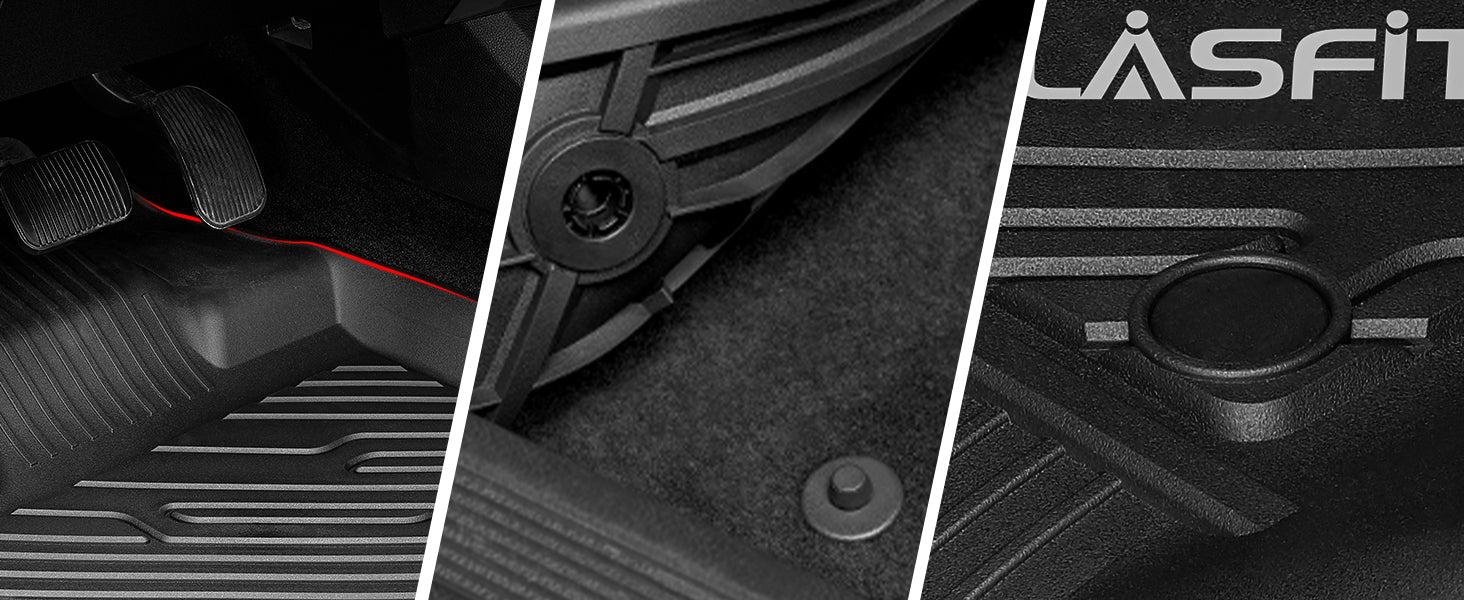 Lasfit fit for 2015-2026 Ford F-150 1st Row Floor Mats, Fit Carpet Floor Only