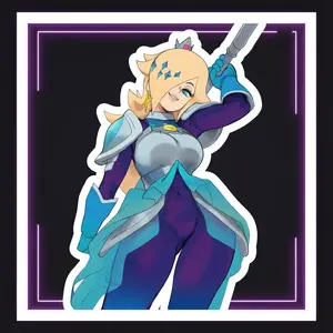 Rosaline Soft Gothic Portrait Sticker