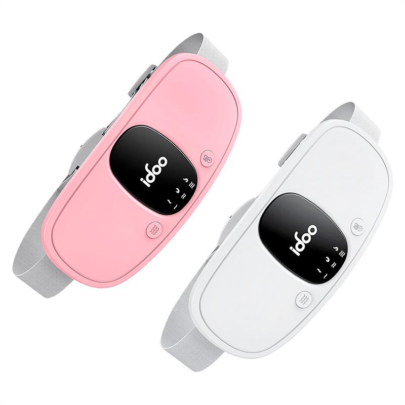 IDOO Portable Cordless Heating Pad, Valentines Day Gift, Triple Vibrating Waist & Abdominal Massager for Cramps Relief, 5S Fast Heating, Perfect Gift for Women, Period Cramp Solution, Endometriosis Pain Relief