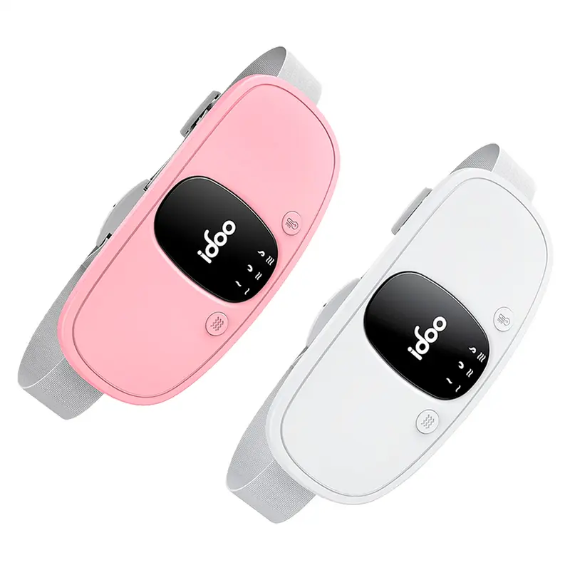 IDOO Portable Cordless Heating Pad, Valentines Day Gift, Triple Vibrating Waist & Abdominal Massager for Cramps Relief, 5S Fast Heating, Perfect Gift for Women, Period Cramp Solution, Endometriosis Pain Relief