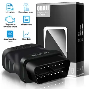 Car Code Reader V015 Bluetooth 4.0 OBD2 Scanner for iOS/Android/PC - Automobile Fault Diagnosis Instrument with Bluetooth Engine Tester Functionality