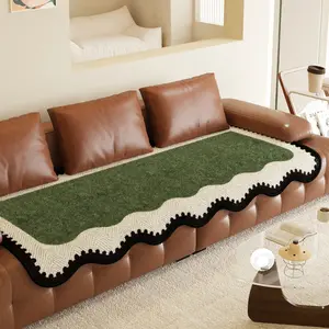 Plush Edge Sofa Cushion, Soft Sofa Protector, Soft and Gentle for Kids, Durable Anti-Scratch, Multi-Scene Home Decor, Washable Pet Friendly