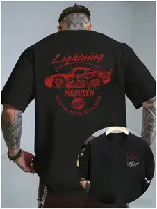Lightning McQueen Gildan Shirt Unisex Thick Cotton T-Shirt 5000