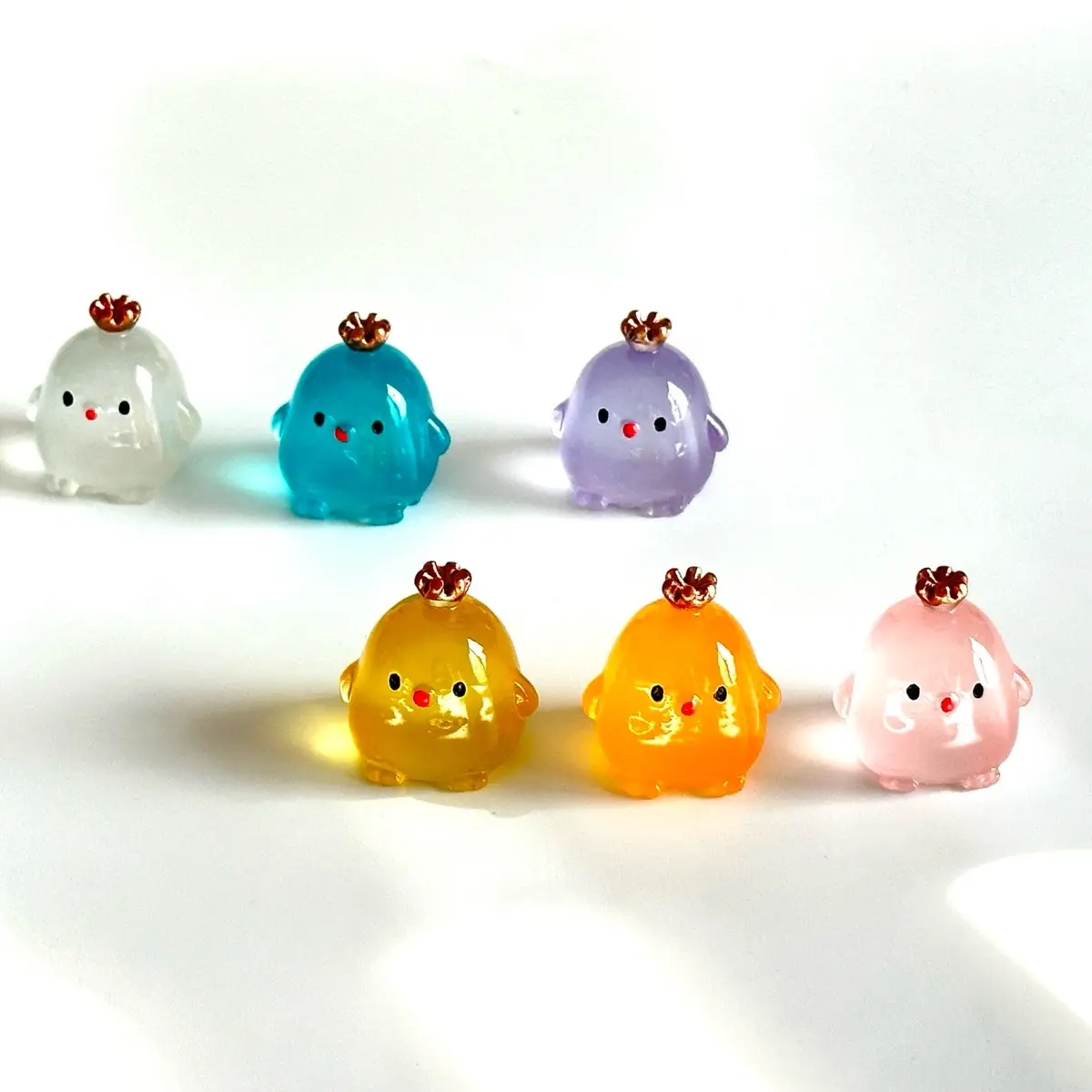 Luminous Crown Chicks DIY Charms for Glow in the Dark Specialty DIY Projects