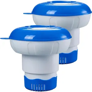 2 PCS 7" Collapsible Pool Chlorine Floater for 4 PCS 3" Chlorine Tablets, Optimal Pool Chlorinator