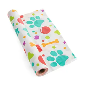 40" x 100 ft. Dog Plastic Tablecloth Roll