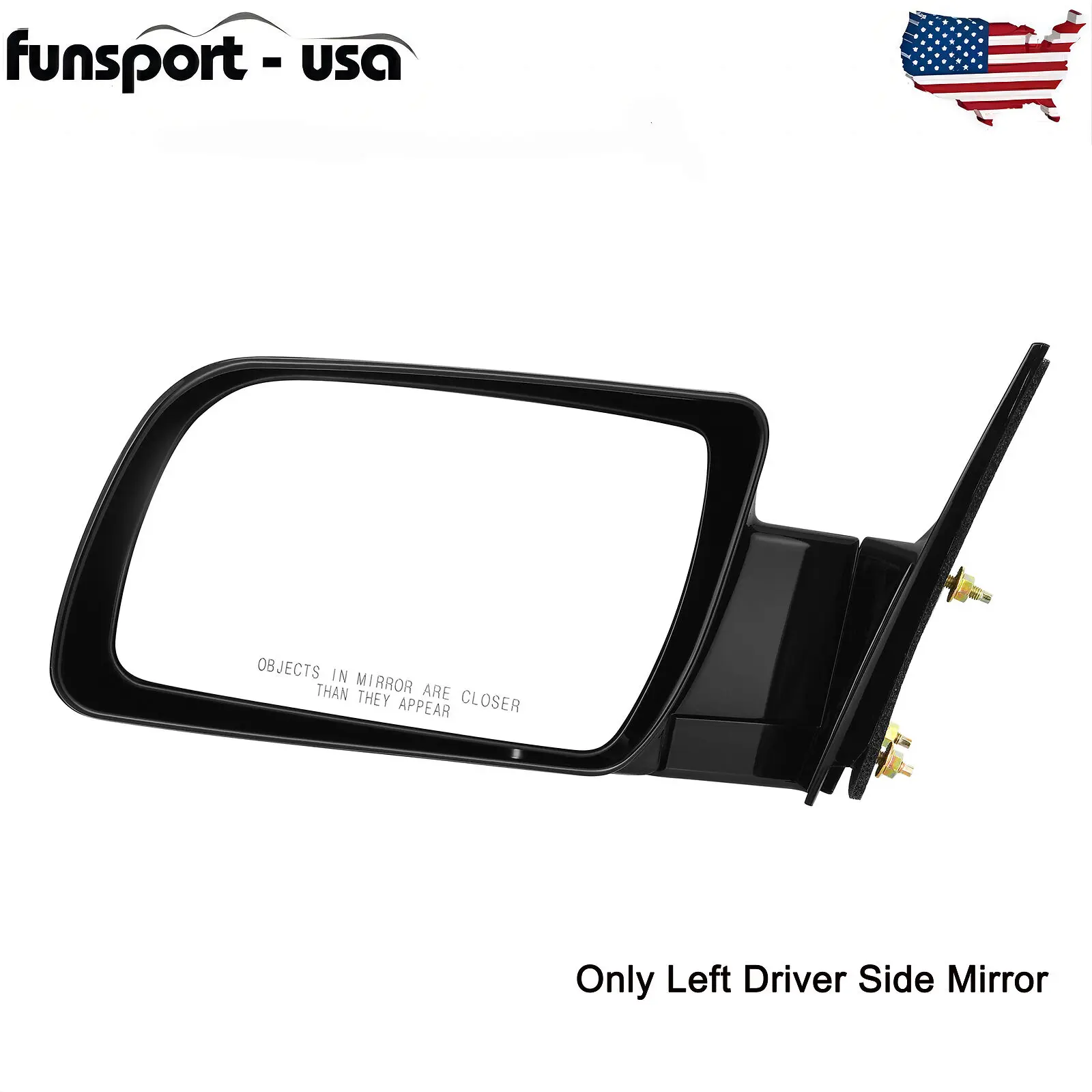 YITAMOTOR Right/Left Passenger Side Mirror Compatible with GMC 1988-1999 C/K 1500 2500 3500,1992-1999 Suburban 1500 2500, 1995-2000 Tahoe, Tow Mirror with Power Adjustment Manual Folding