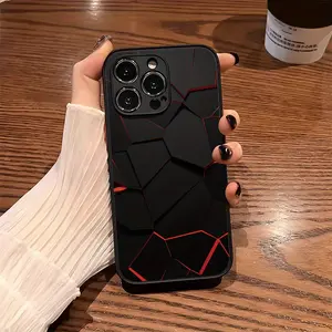 Honeycomb mobile phone case, suitable for iPhone16 16pro 16promax 15plus 14 13 12 11 silicone soft frame, all-inclusive anti-drop protective case, simple new case, creative pattern mobile phone case.