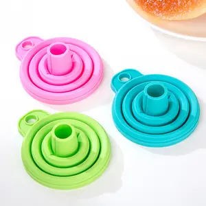 Funnels for Kitchen Use, Food Grade Silicone Collapsible Kitchen Funnel