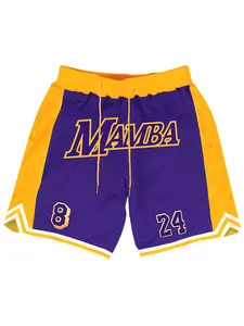Men's Letter & Number Embroidery Shorts, Casual Breathable Quick Drying Shorts, Men's Bottoms for Daily Wear, Clothing, Sports Apparel