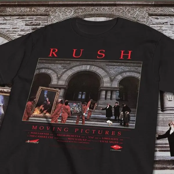 Rush Moving Pictures Vintage Progressive Rock Band Tee