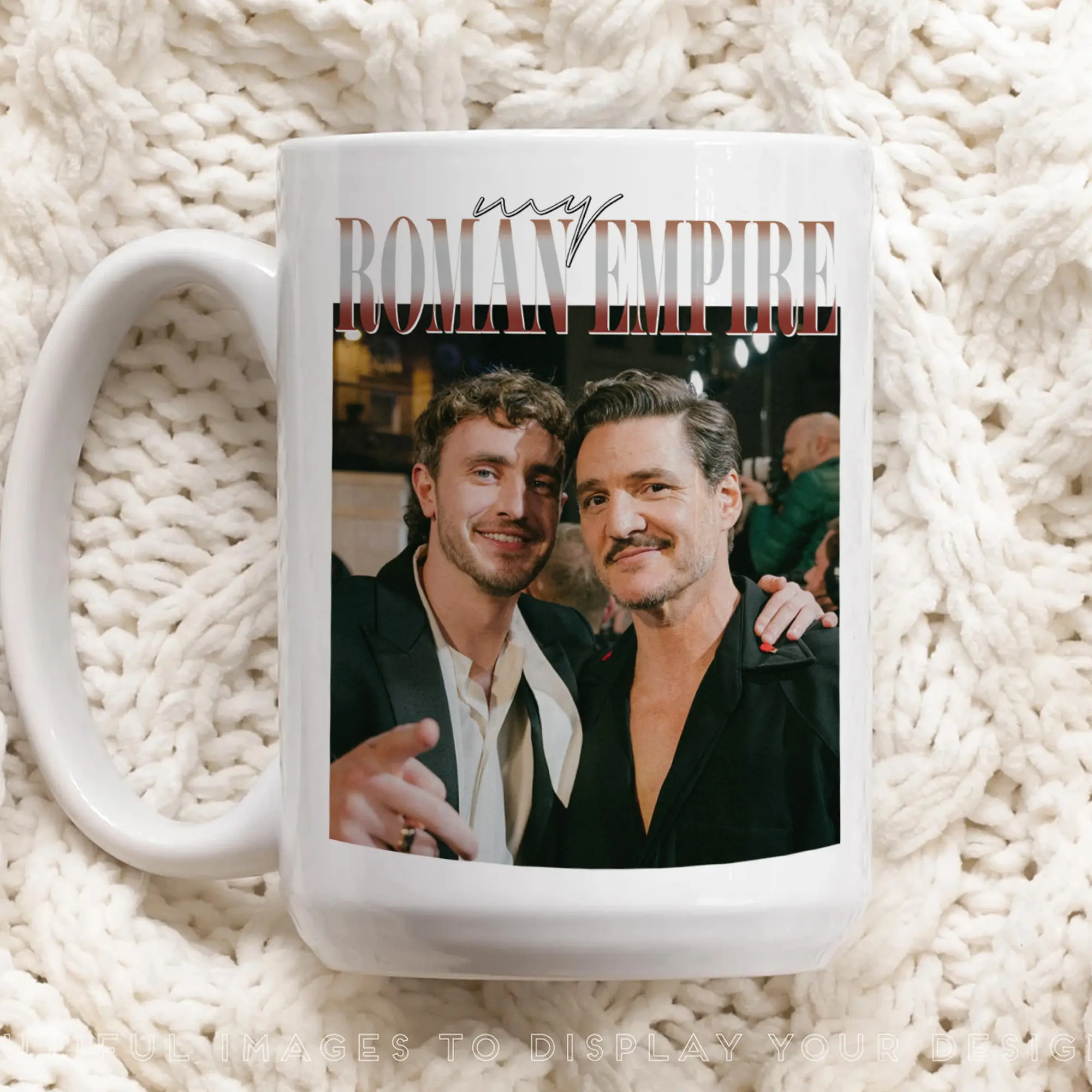 My Roman Empire Pedro Pascal and Paul Mescal Coffee Mug, Gladiator 2 Movie Inspired Mug, Meme Funny Fan Gift