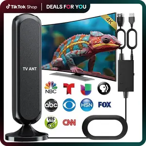 2025 TV Antenna Indoor,Digital Antenna ,Antennas for Smart TV with 360° Reception Amplifier Signal Booster,HD Antennas for Local Channels Support  4K 1080P-25ft Thick Coax Cable, TikTokShopBlackFriday