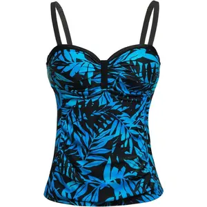 Women's Underwire Tummy Control Swimsuit Top with Push Up - No Bottom Included