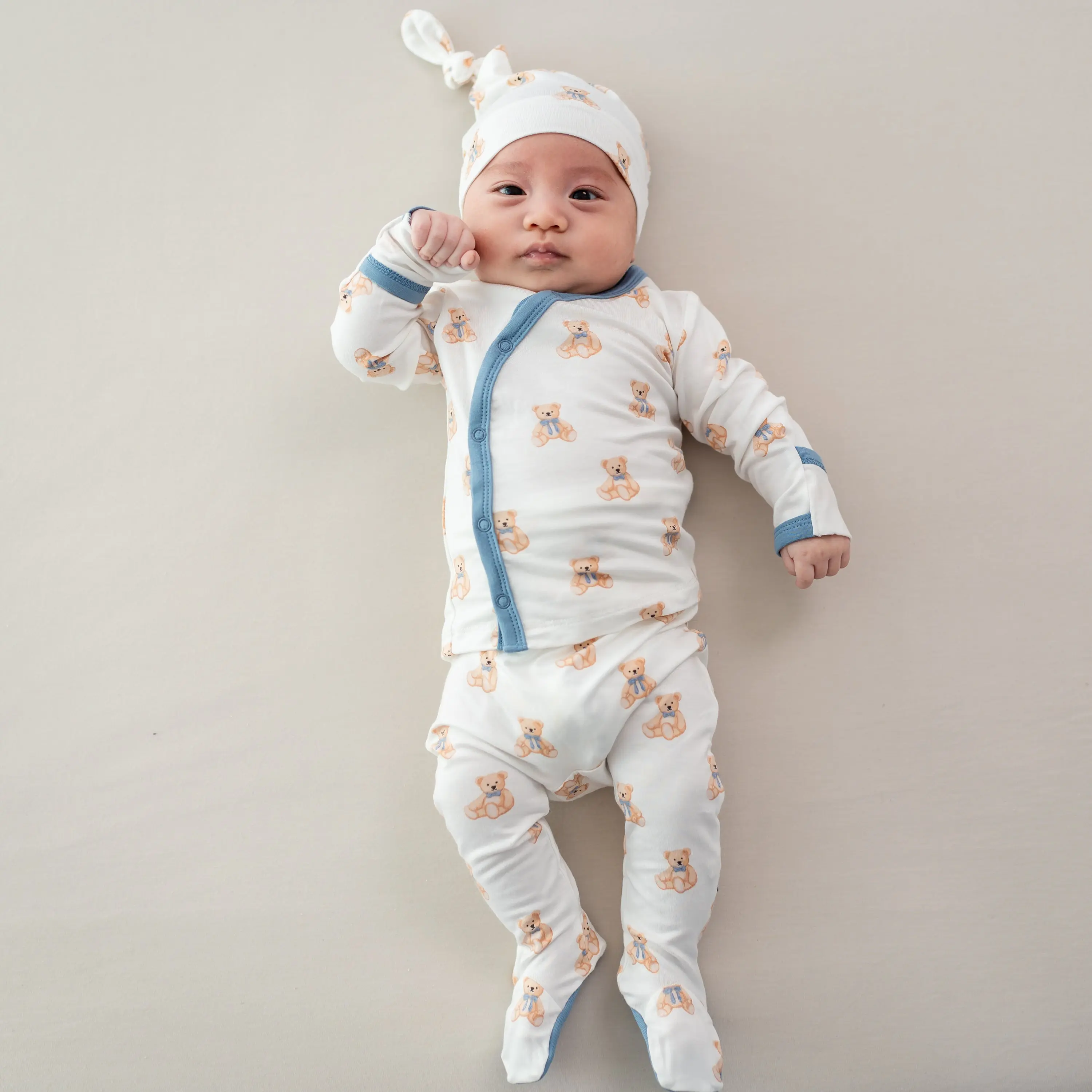Kyte Baby Baby Teddy Bear Take Me Home Set with Cap, Umbilical Safe Rayon Bamboo Set Pack Kyte Baby Baby Teddy Bear Take Me Home Set with Cap, Umbilical Safe Rayon Bamboo Set Pack